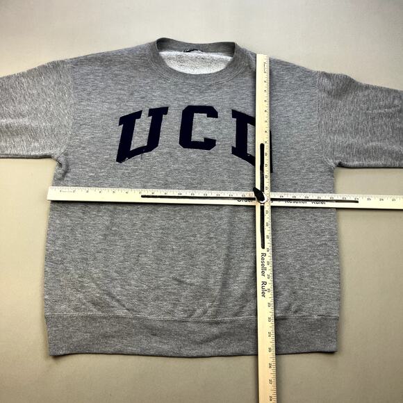 Vintage UC Davis Sweatshirt Adult Large Gray UCD University College Aggies 90s - Picture 9 of 12